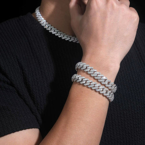 VVS Moissanite Miami Cuban Link Chain – 12mm | 925 Sterling Silver